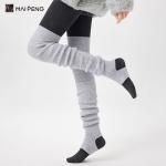 Women Ribbed Over Knee High Socks Leg Warmers Toeless Yoga Ballet Dance Leg