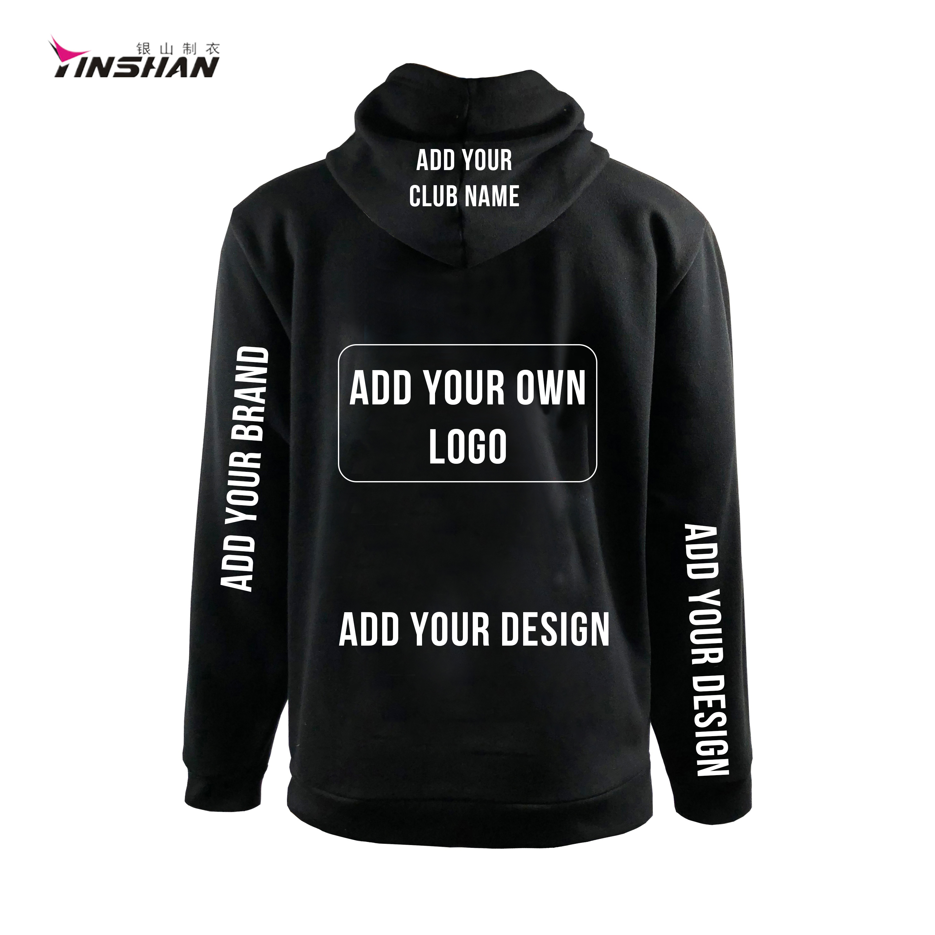 Hooded Collar Customized Logo 100% Polyester OEM Racing Pit Crew Zipper Long Sleeve Gym Hoodie Sport Wear