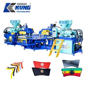 China Automatic Plastic Shoe Making Machine Pvc Three Color Upper Molding factory