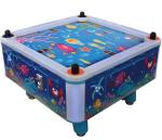 4 Person Coin Operated Air Hockey Table 100W with Sturdy Aluminum Body