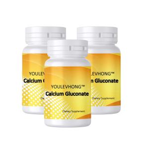 China 100 Tablets Calcium Gluconate Supplements With Cellulose Gel Daily Health Care Natural Supports Bone Health factory