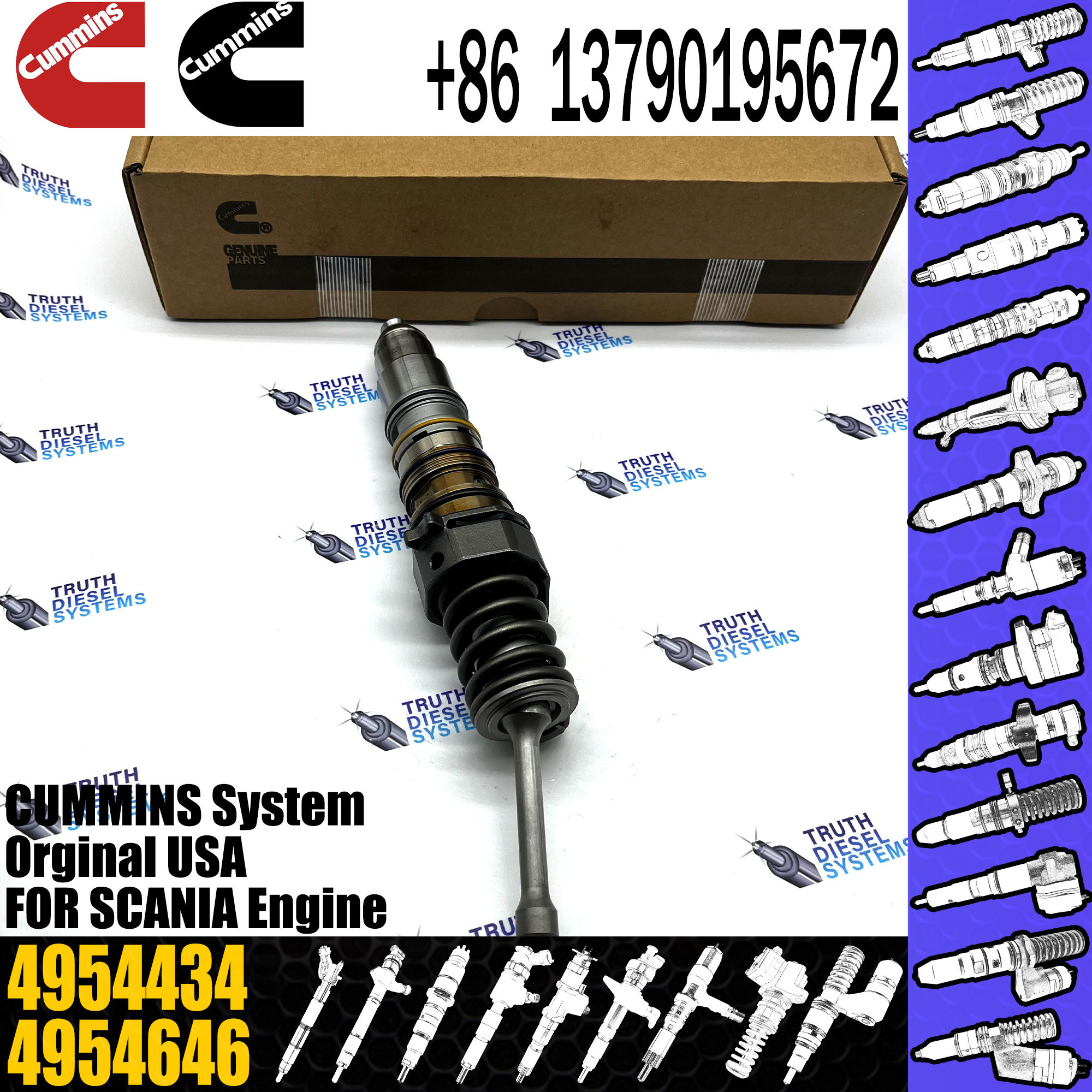 Common Rail Fuel Injector 4062569 1521978 1764364 4030364 4088723 4954434 For CUMMINS
