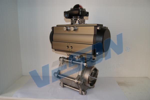 Fireproof Pneumatic Actuated Ball Valve / 2 Way Pneumatic Ball Valve with Limit