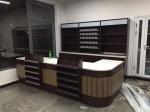 Wholesale Grocery Store Cashier Table Supermarket Checkout Counter with Display