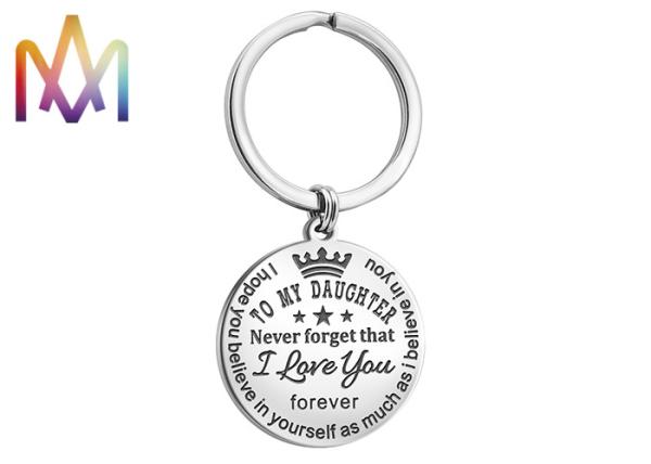 Inspirational Kaychain Gift Custom Shaped Keychains Stainless Steel free