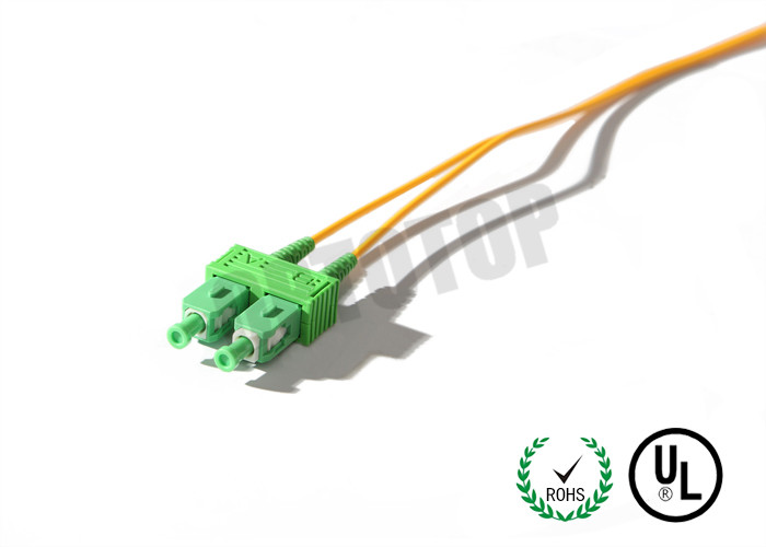 Single Mode Fiber Optic Pigtail 0.9 / 2.0 / 3.0mm SC APC Pigtail Fan - Out Pigtail