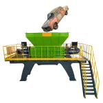 Car Bumper Scrap Iron Shredder Metal Plastic Car Engine Shredder