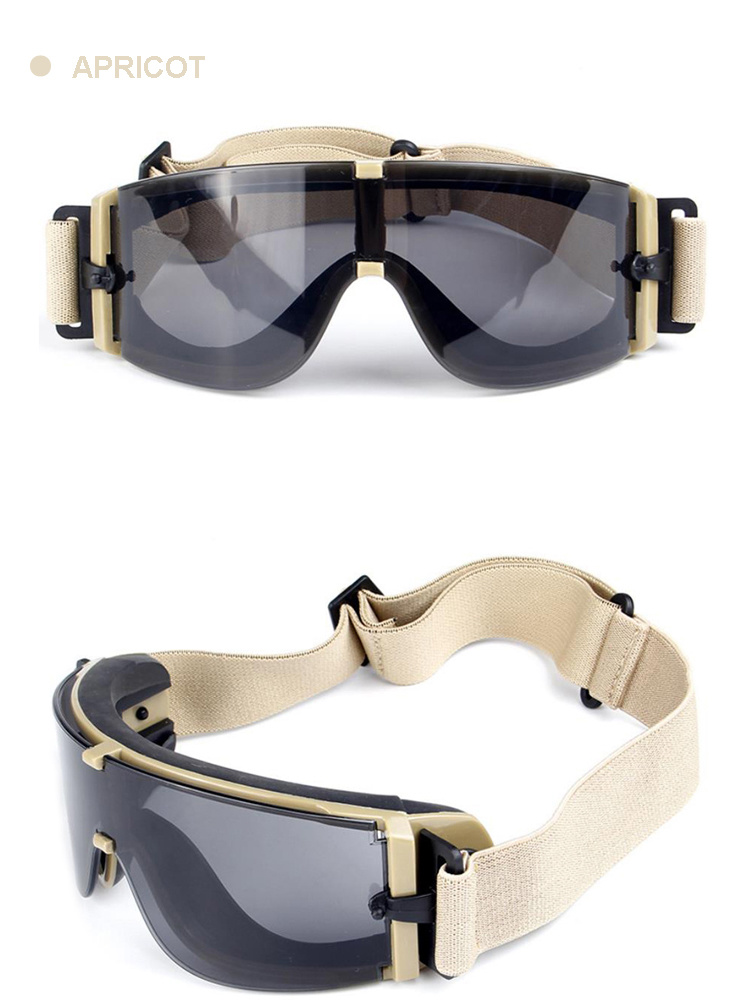 Bulletproof Anti-Scratch Custom Safety Glasses UV400 Protective Military Goggles 2018