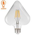 PH-110 heart special shaped edison filament light bulb 2W 4W led filament