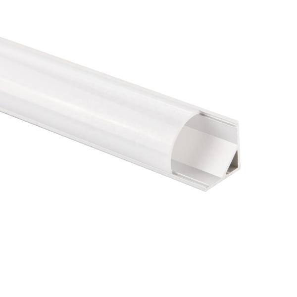 Milky Cover V Shape Cabinet Light Led Extrusion Profile Surface Mounted