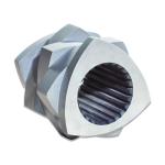 92 Nickel Alloy Pelletizer Parts Screw Elements For Wood Plastic Screw Extruder