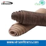 Virson eco jute cloth pvc yoga mat.chepst gym/fitness yoga mat. pvc yoga mat