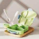 Leak-Proof and Airtight 23*20.5*5*5.5cm Plastic Bento Lunch Box for Customer
