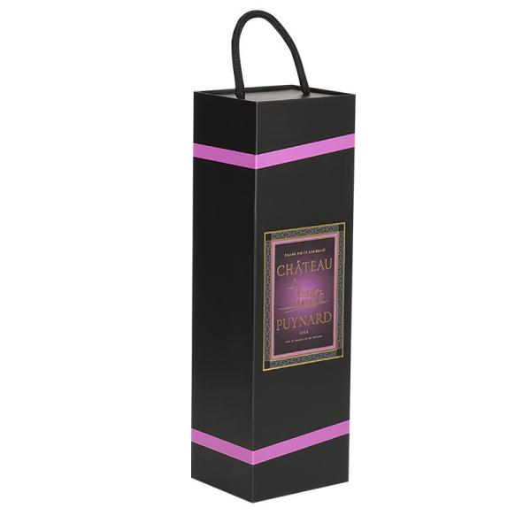 Wholesale Custom Luxury Black Paper Magnetic Folding Cardboard Wine Gift Box