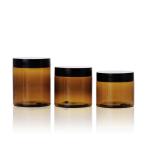 Food Grade Custom Empty Wide PET Packaging 100g 150g 200g 8oz 4oz Cosmetic Clear
