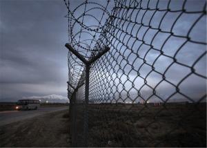 China PVC Coated Security Wire Mesh Chain Link Fence factory