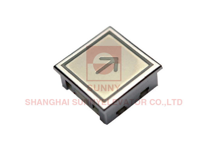 China Stainless Steel Elevator Call Button Transparent Plastic Characters factory