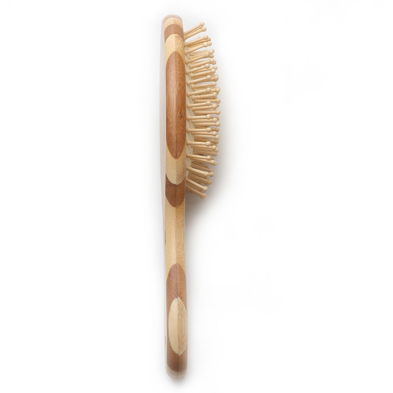 Natural Bamboo Wide Tooth Hair Brush For Massage And Hair Care