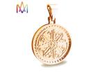Round Photo Frame Diamond Pendant DIY Jewelry Charms