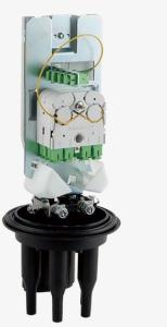 China 1x8 modular Fiber Optic Splice Closure , Dome Closure Fiber Optic H450xD163mm factory