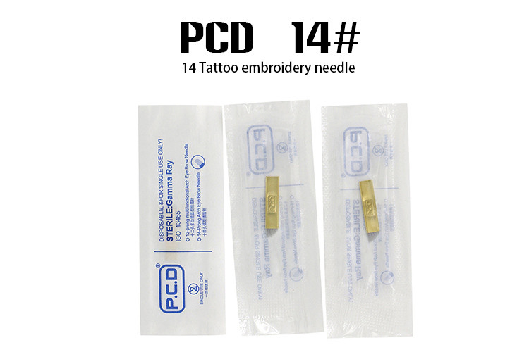 Safe Clean Microblade Needles 14 Pin Eyebrow Embroidery Tattoo Blade