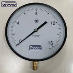 Dial size 250mm bottom M20X1.5 black steel general air pressure gauge company