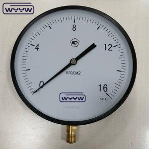 China 250MM Heavy Duty Bourdon Tube High Precision Pressure Gauge Movement 16Kgf/cm2 factory