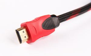 China Red and black Wire Audio Link Cable , HDMI Cable 1080P HD line OD 7.3mm factory