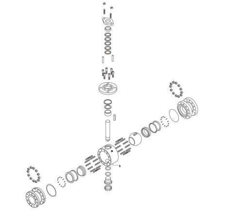 Forged Steel High Pressure Internal Thread Extended Butt Welded Ball Valve