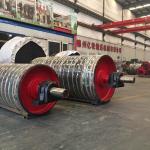 Diamond Grooved Rubber Lagging Pulley