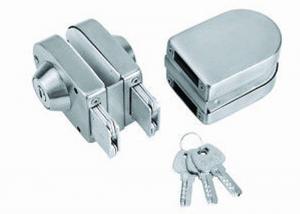 China Double Open Glass Door Lock With Keys Glass Door Fittings In Modern Style factory