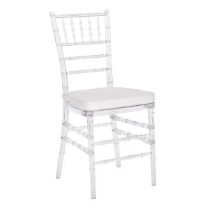 White Chiavari Chair Plastic Stackable Banquet Hotel Furniture