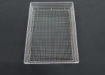 Food Grade 304 Stainless Steel Mesh Trays Flat Perforated Baking For Drying