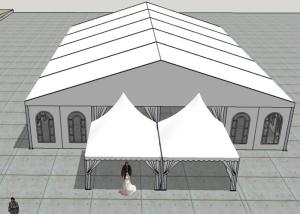 China PVC Coated Polyester Fabric Covered Buildings Fire Flame Resistant factory