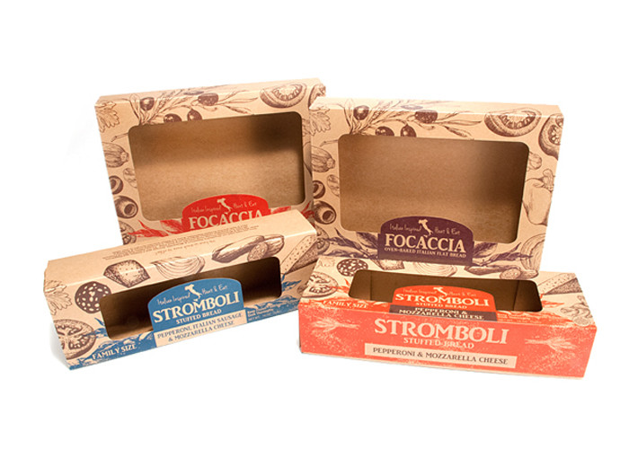 Circular / Oval Shaped Plain Brown Kraft Cardboard Boxes With Drawers Foldable