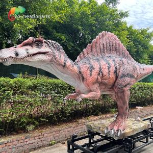 China Animatronic Spinosaurus Simulated Dinosaurs With 15m Track For Theme Park Attraction factory