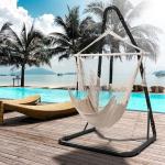 Black Hammock Swing Chair Up To 180kg Weight Capacity