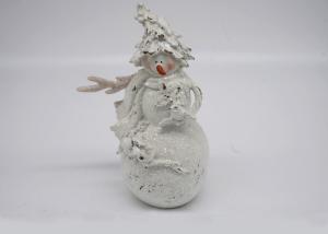 China Polyresin Material Christmas Snowman Figurines Gift Crafts For Decoration factory