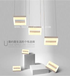 China LED Pendant Lightings And Hanging Ø350*1500MM Acrylic 30W 27W White factory