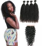18 Inch 4 Bundles Of Malaysian Virgin Hair Extensions No Tangle Customized