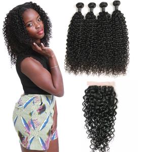 China 18 Inch 4 Bundles Of Malaysian Virgin Hair Extensions No Tangle Customized Density factory