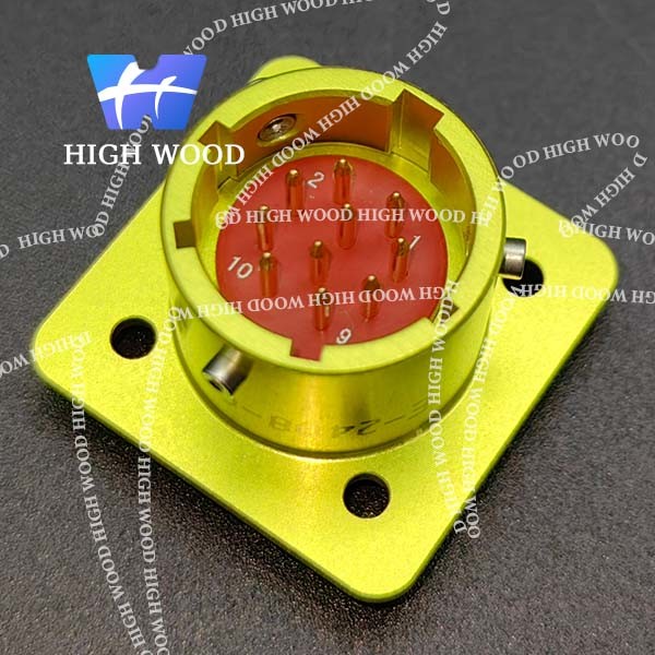 OHS Series Russian Standard Connector Q152-GJ13N-A-A23 With 10 Contacts Gild