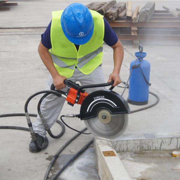 Handheld 14inch Hydraulic Cut Off Saw Diamond Blades Concrete Road Cutting