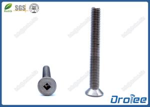 China 304/316 Stainless Steel Square Drive Flat Head Machine Screw factory