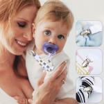 Printable Sublimation Pacifier Clip Bottle Clip For Baby Customizable