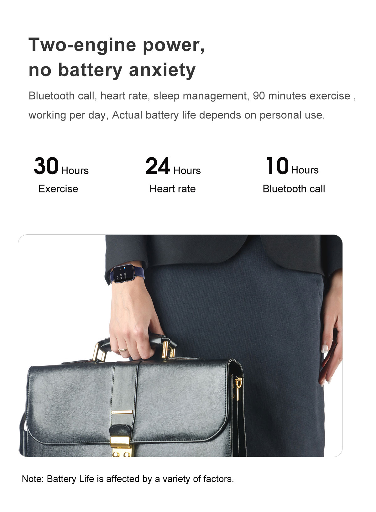 420*485P Clip Charging Android ECG Smartwatch 1.78 Inch DT93
