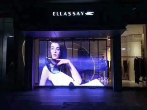 China High Brightness 6000cd Thin Flexible Led Screen Glass Led Display 160/160 factory