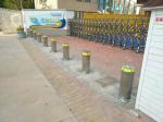 Vertical Lift Rising Metal Bollard Barrier For Gate