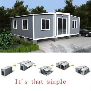 China Steel Structure Frame Welded Luxury Prefab Container House 5800*6400*2530mm factory