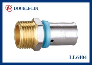 China Male Straight Union 1 Inch Brass Press Fittings factory